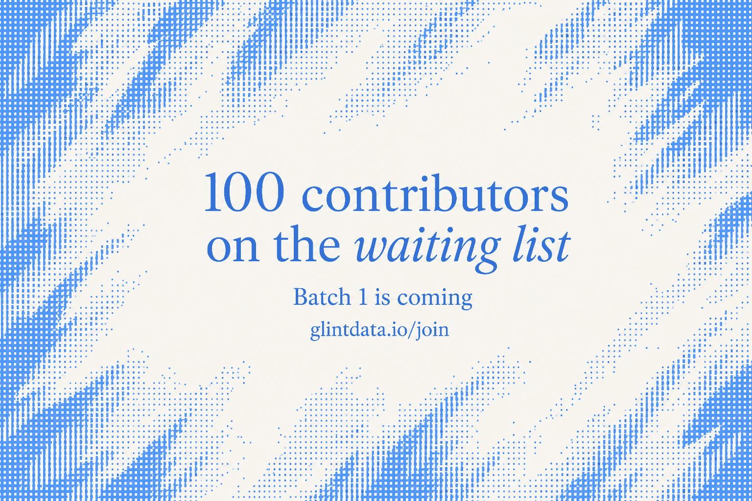 100 contributors on the waiting list